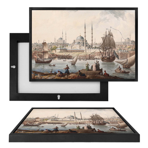 MINI91452 Yeni Camii and The Port of İstanbul, Framed UV Poster Board