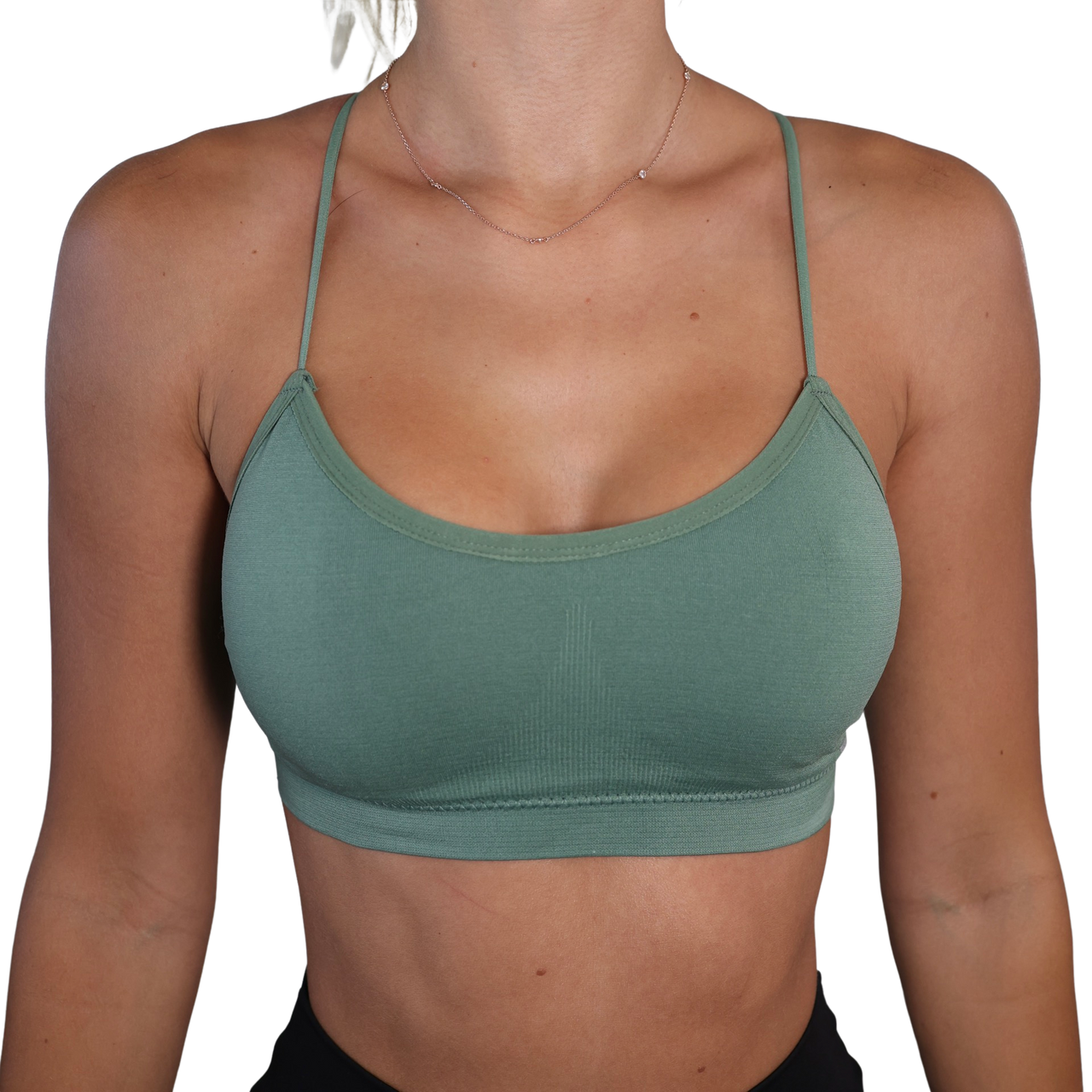 RB3 Active Womens Solid Strap Back Sport Bra