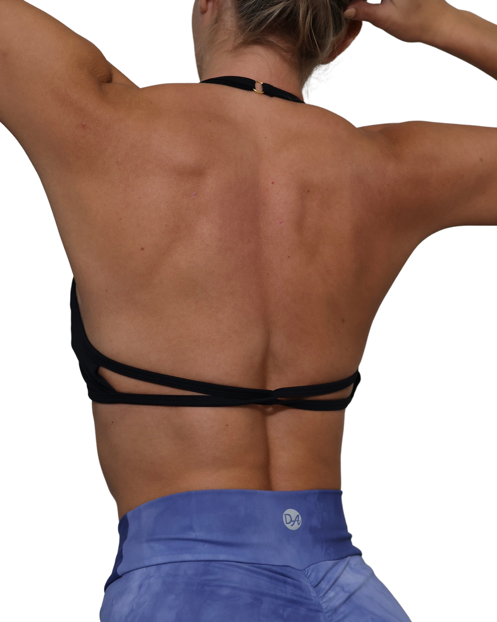 Danysu backless sports bra on  @srirachagal @risfitness2 #srirac