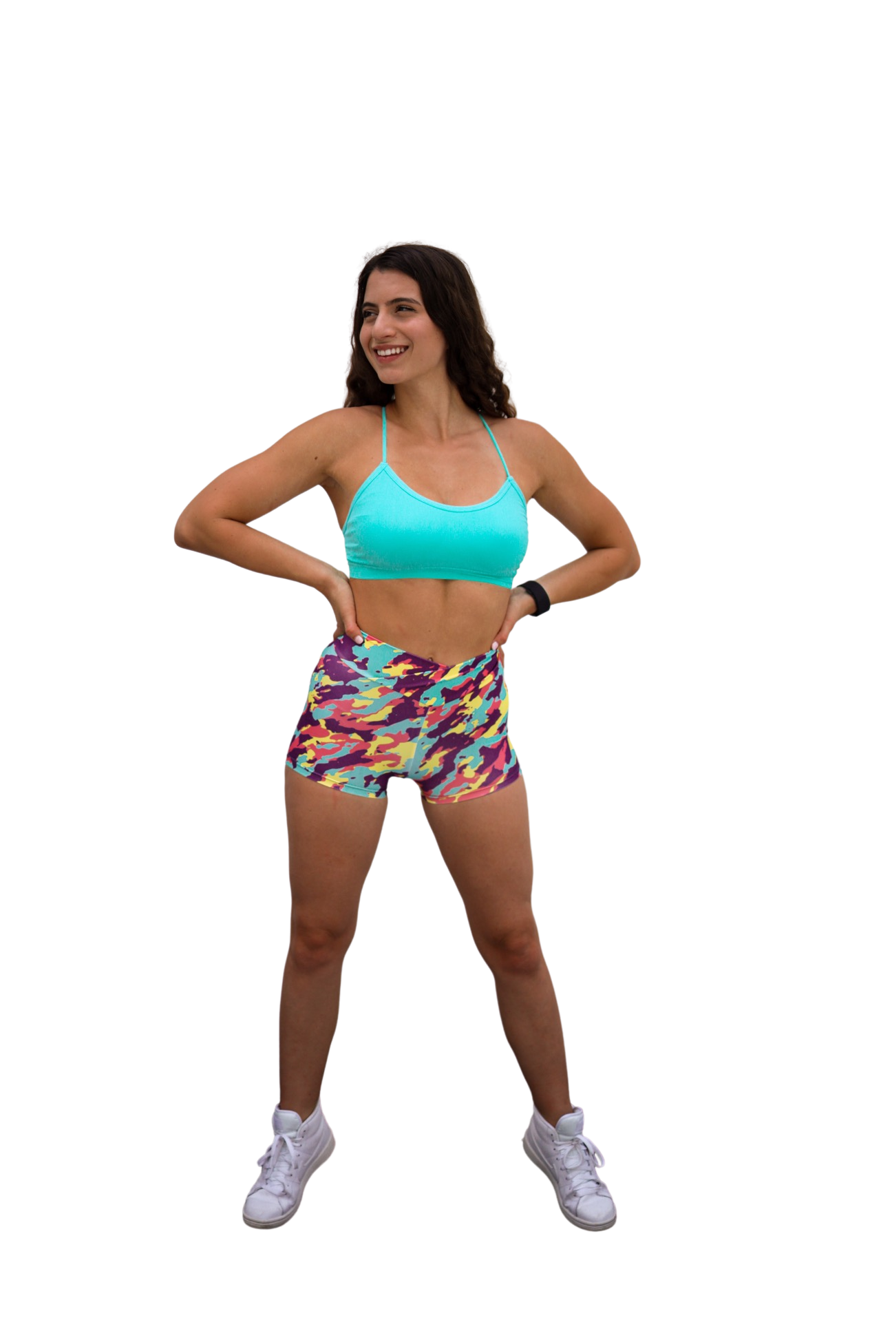 Strike A Pose Sports Bra - Daisy Teal - Body Glove