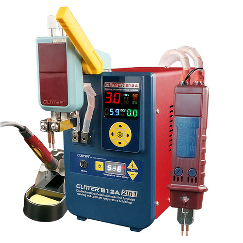 GLITTER 812A Battery Spot Welder Capacitor Energy Storage Pulse Welding Machine 2 in 1 Dual Function Integrated Machine High Power Welding Anti-static Intelligent Constant Soldering GLITTER 812A Battery Spot Welder Capacitor Energy Storage Pulse Welding Machine 2 in 1 Dual Function Integrated Machine High Power Welding Anti-static Intelligent Constant Soldering