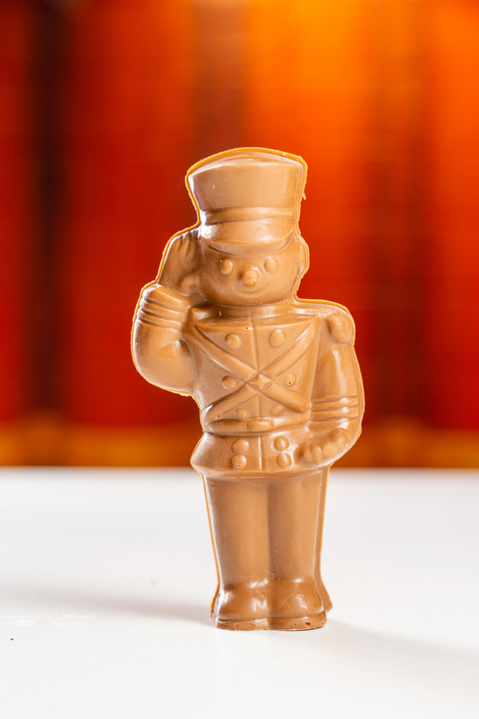 solid milk chocolate tin soldier