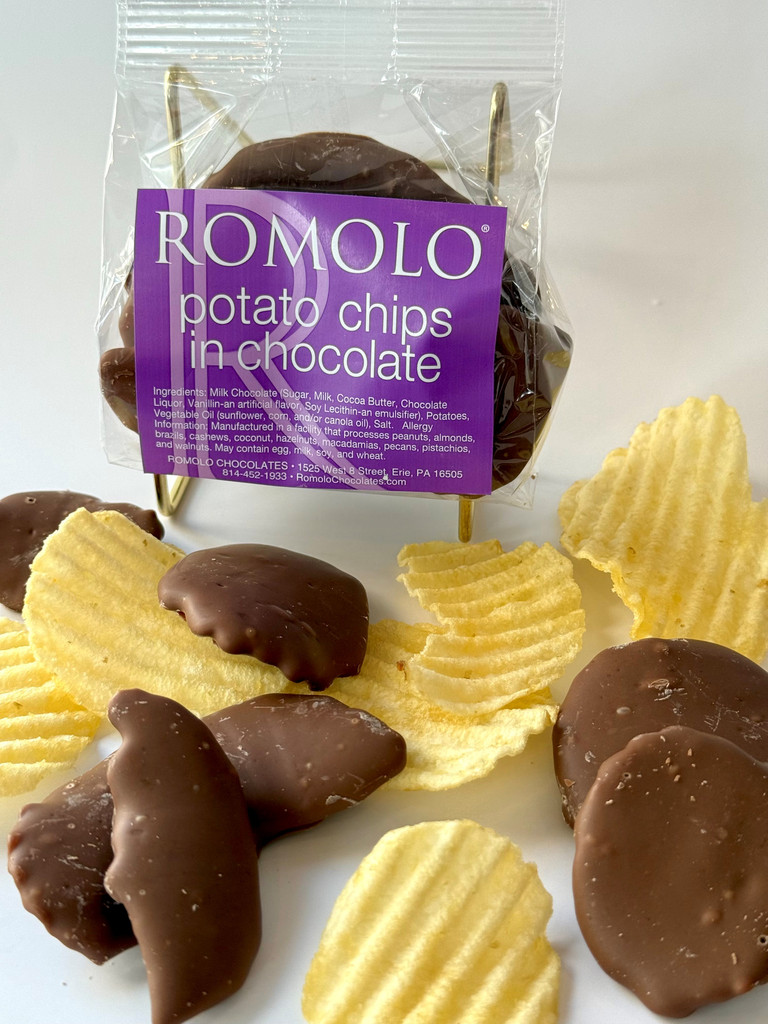 potato chips in chocolate