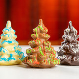 Solid Chocolate Decorated Christmas Trees