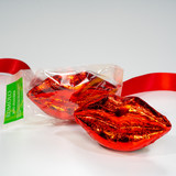 solid milk chocolate lips