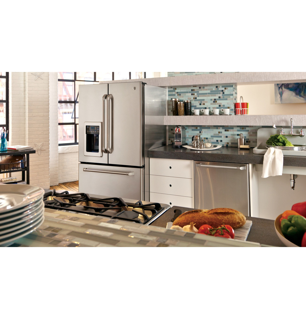GE Café™ Series 20.7 Cu. Ft. Counter-Depth French-Door