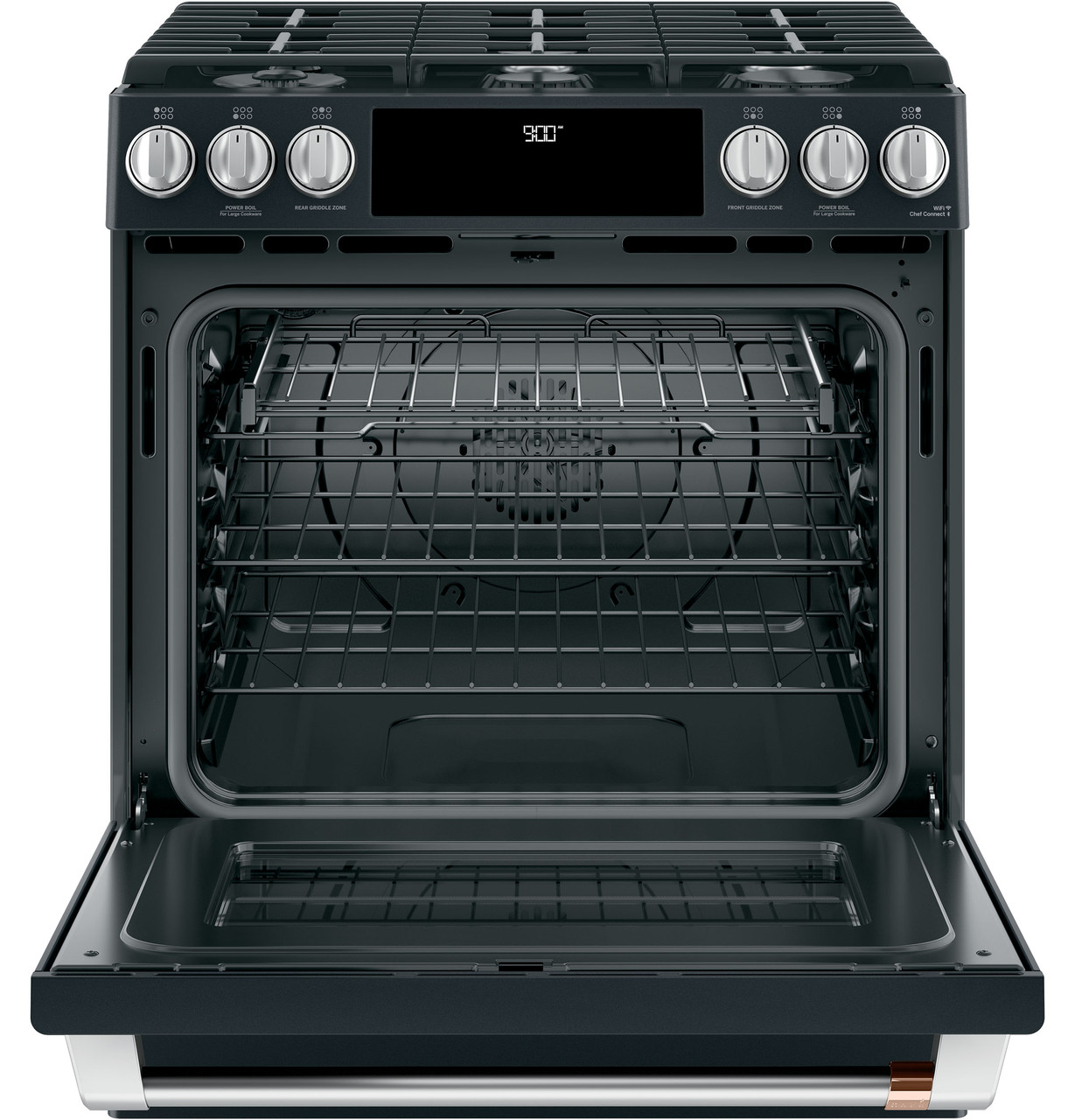 Café™ 30 Smart Slide-In, Front-Control, Dual-Fuel Range with Warming  Drawer - C2S900P3MD1 - Cafe Appliances