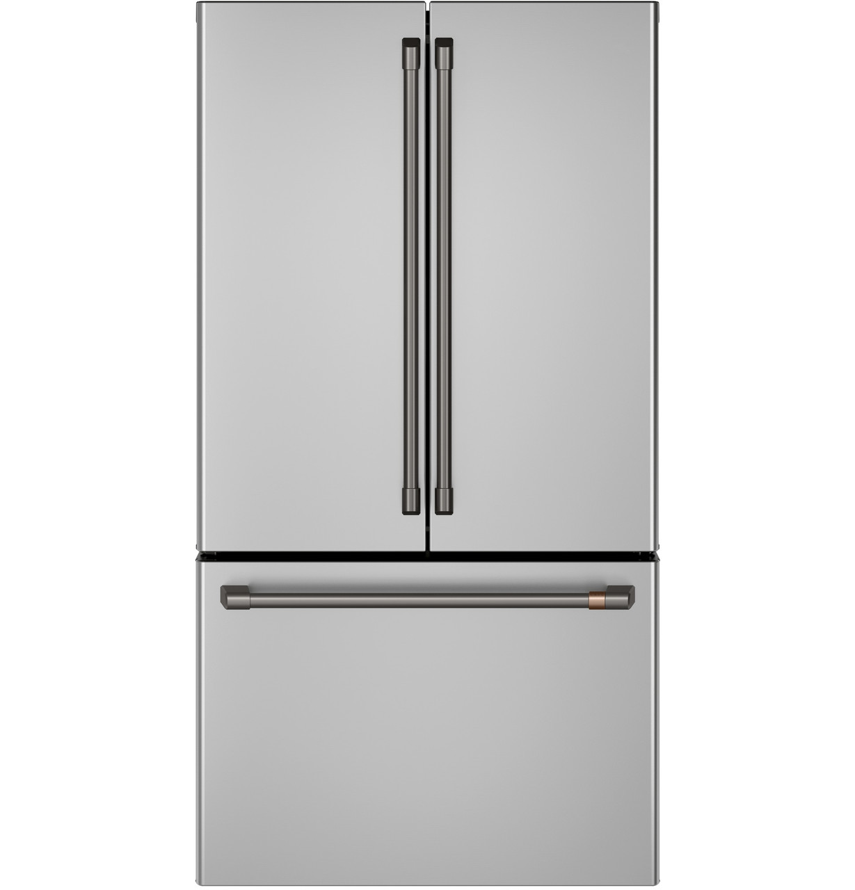 Brushed Stainless Steel Digital Refrigerator and Freezer Thermometer