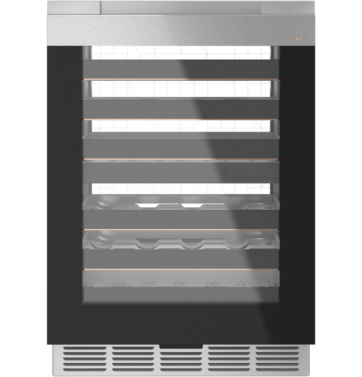 Café Wine Center in Platinum Glass - Thumbnail 3