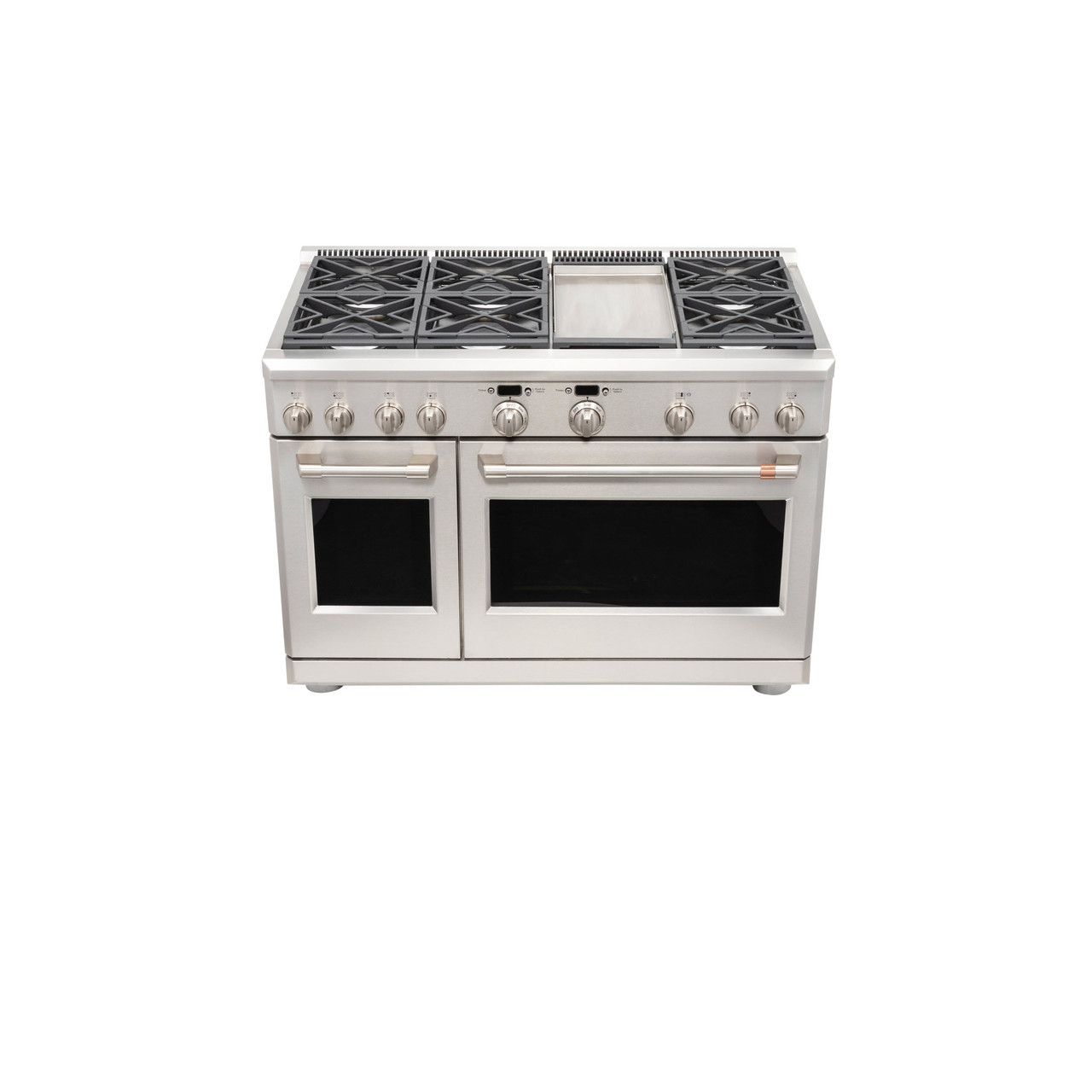 ge cafe 6 burner double oven gas range