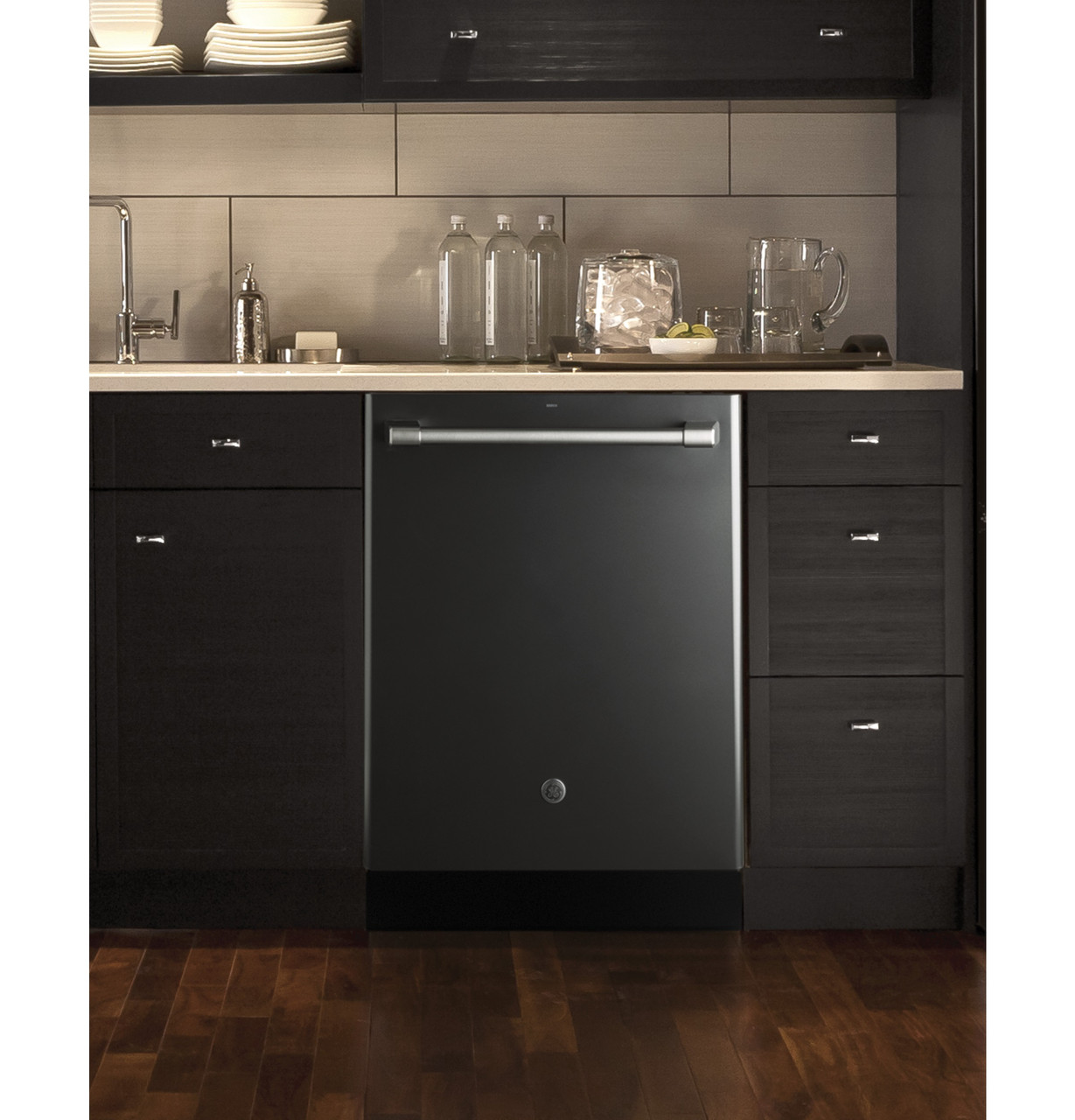 GE Cafe™ Series Stainless Interior Built-In Dishwasher with Hidden Controls