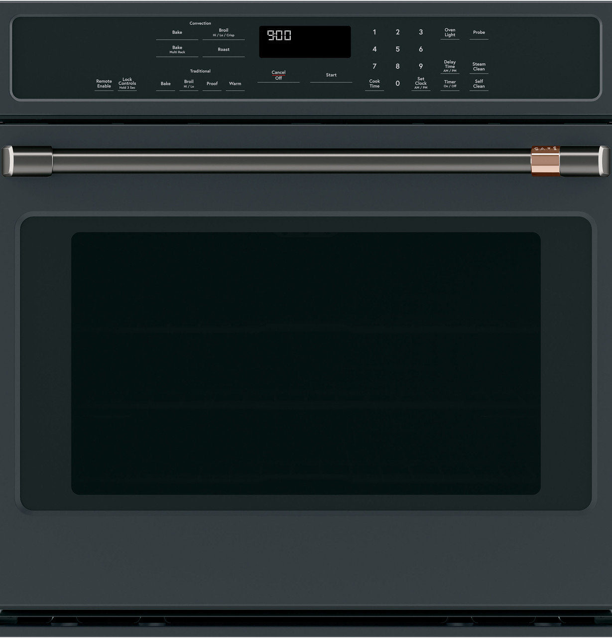 CAFÉ™ 30” Single Wall Oven Handle - Brushed Black - CXWS0H0PMBT