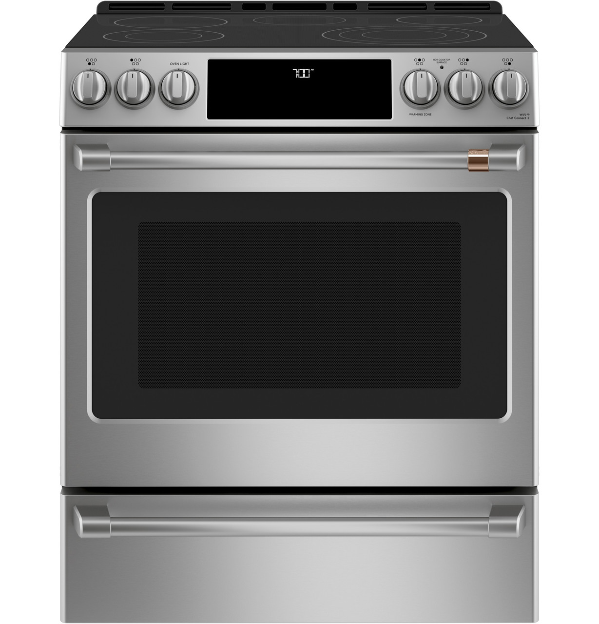 CAFÉ 30" Smart Slide-In, Front-Control, Radiant and Convection Double-Oven Range - Thumbnail 2
