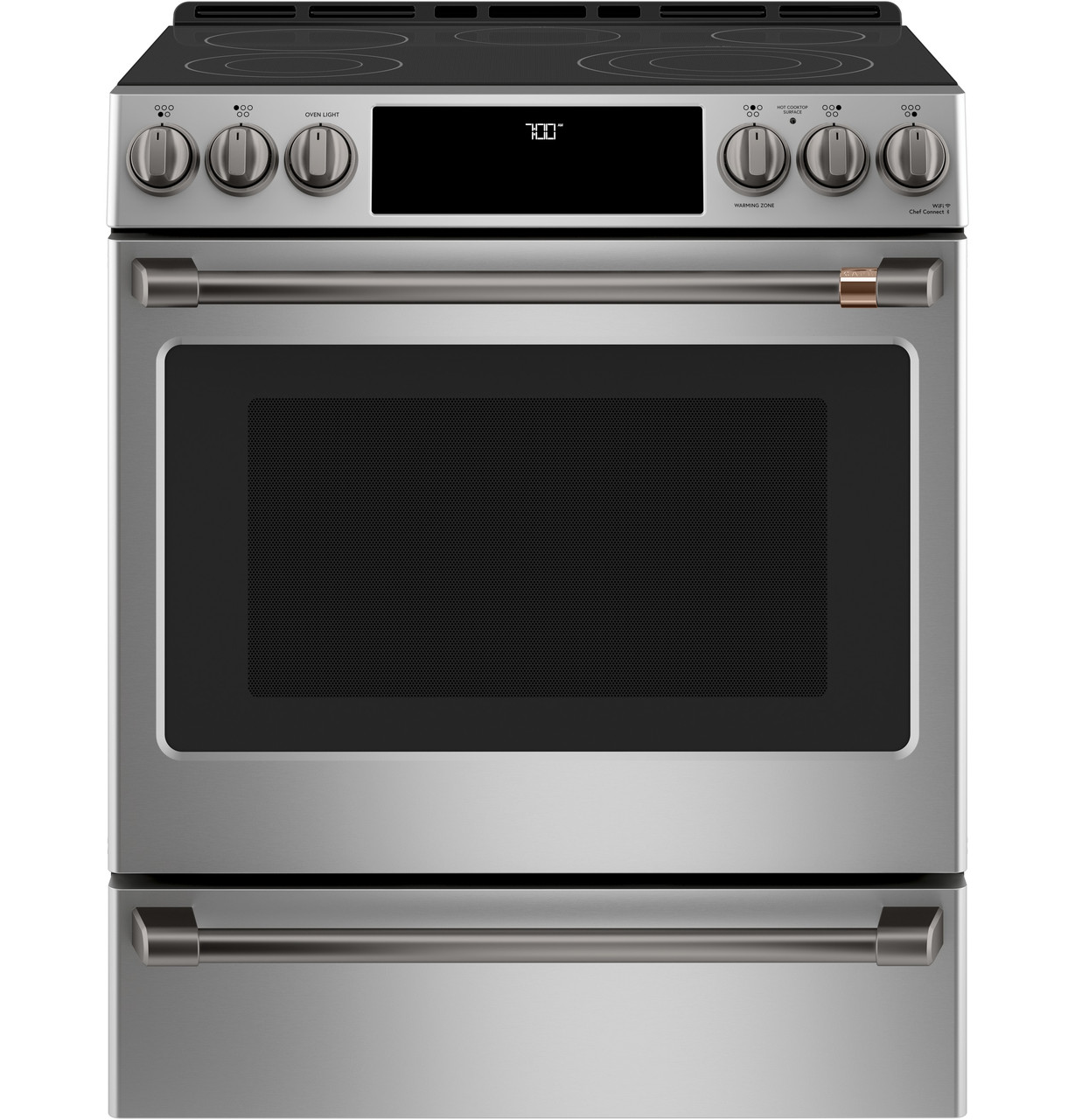 CAFÉ 30" Smart Slide-In, Front-Control, Radiant and Convection Double-Oven Range - Thumbnail 5