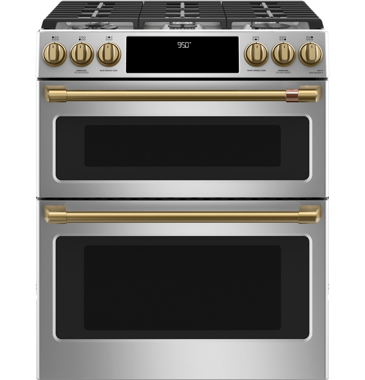 CAFÉ 30" Smart Slide-In, Front-Control, Dual-Fuel, Double-Oven Range with Convection - Thumbnail 3