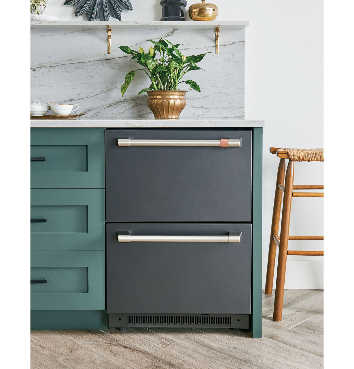 Caf 5.7 Cu. Ft. Built In Dual Drawer Refrigerator CDE06RP3ND1