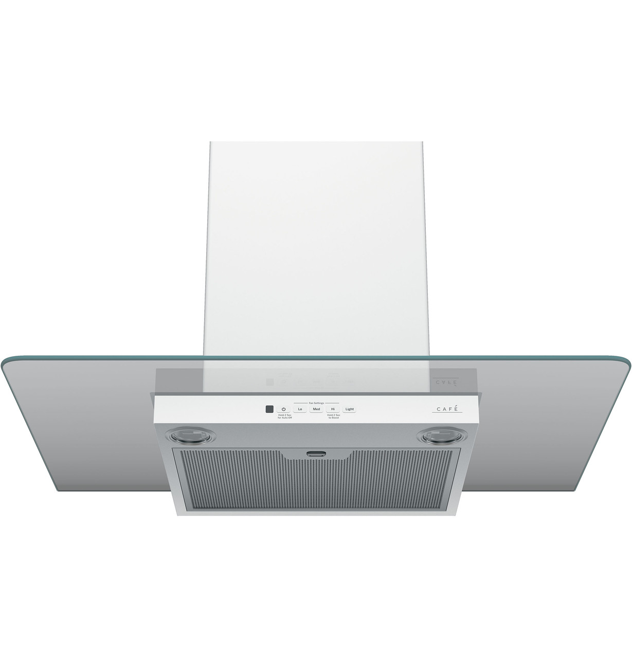 white canopy cooker hood