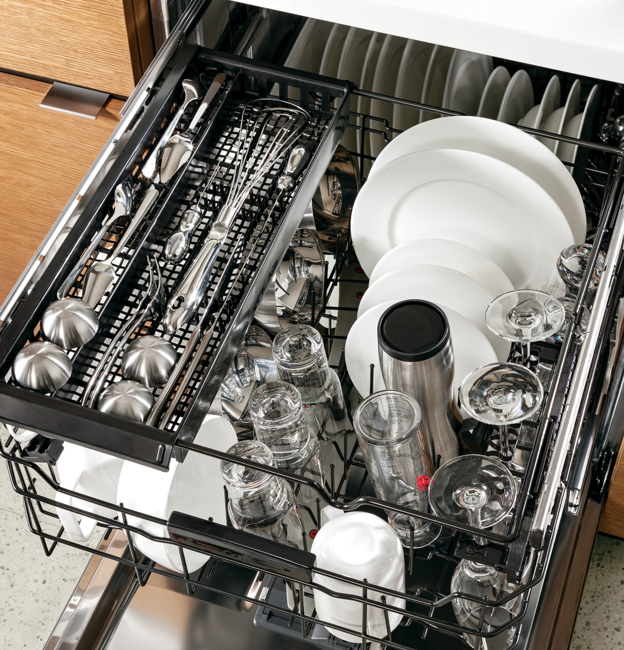 Ge dishwasher 2025 wine glass holder