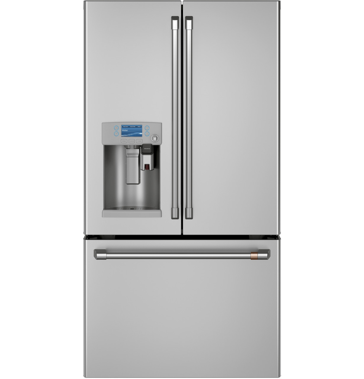Café™ ENERGY STAR® 22.1 Cu. Ft. Smart Counter-Depth French-Door Refrigerator  with Keurig® K-Cup® Brewing System - CYE22UP2MS1 - Cafe Appliances