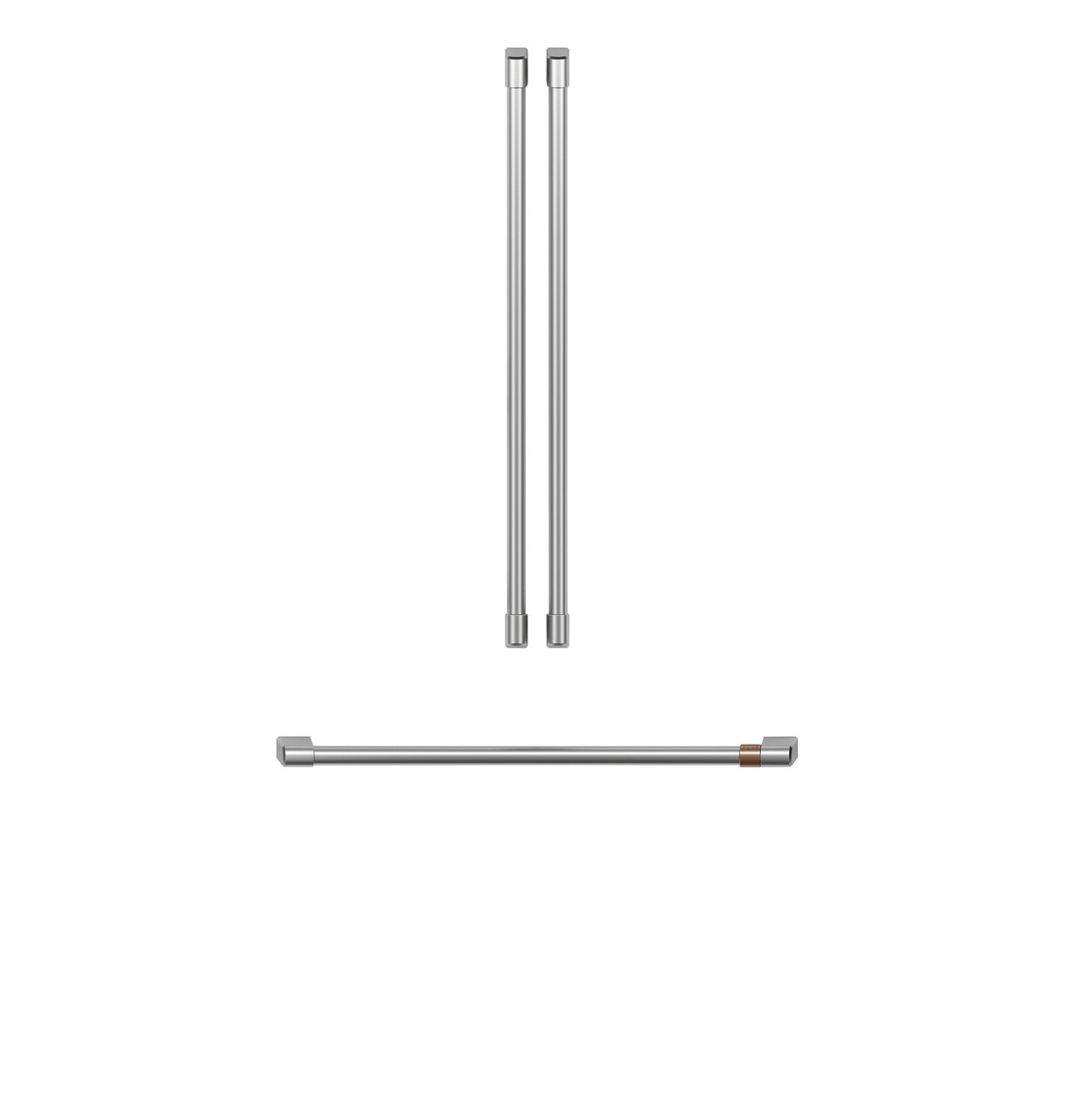 ぱるふぇページ CAFÉ™ Refrigeration Handle Kit - Brushed Stainless - CXLB3H3PMSS