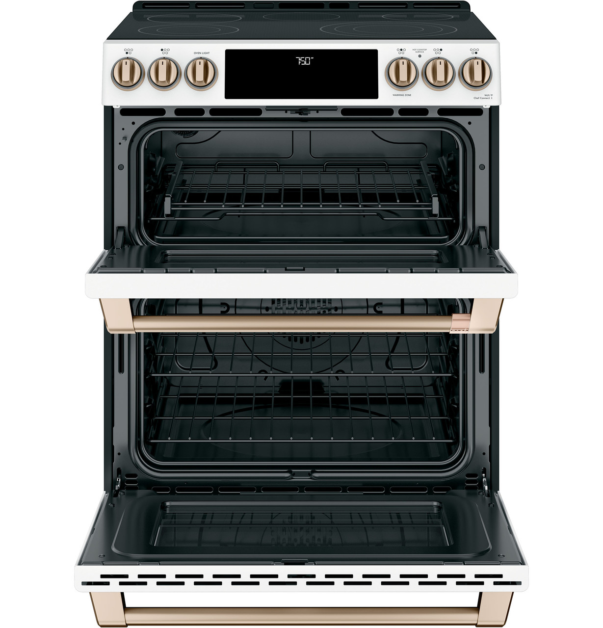 Café 30 Inch. 6.7 cu. ft. ELECTRIC Slide-In Front Control Radiant and  Convection Double Oven Range