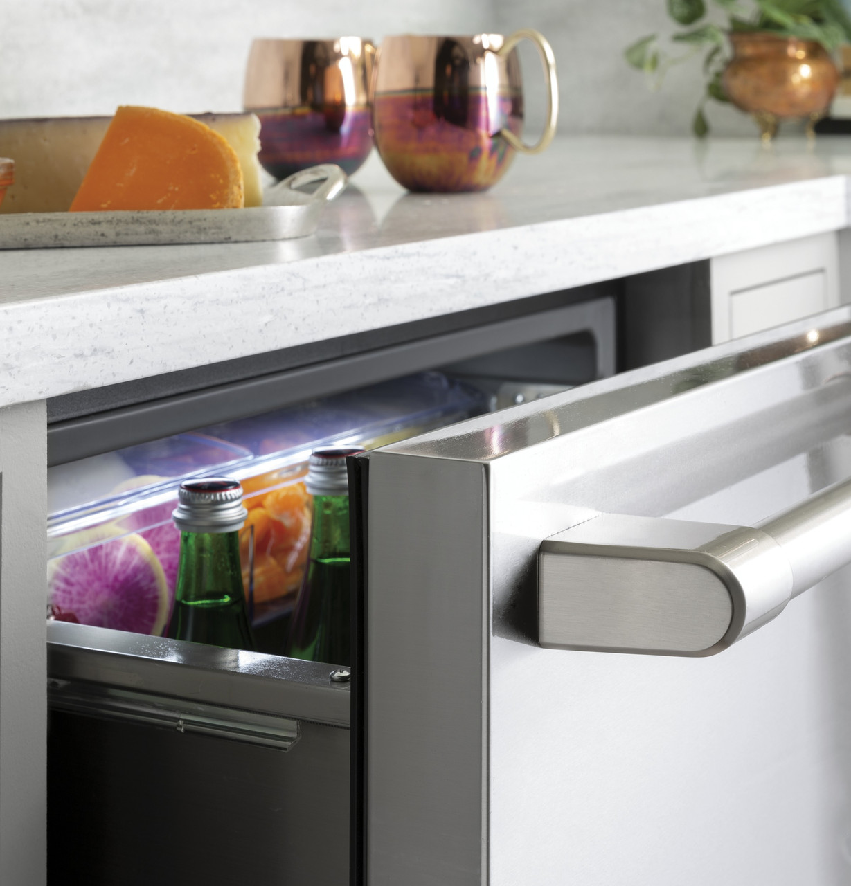 Café™ 5.7 Cu. Ft. Built-In Dual-Drawer Refrigerator - CDE06RP2NS1 