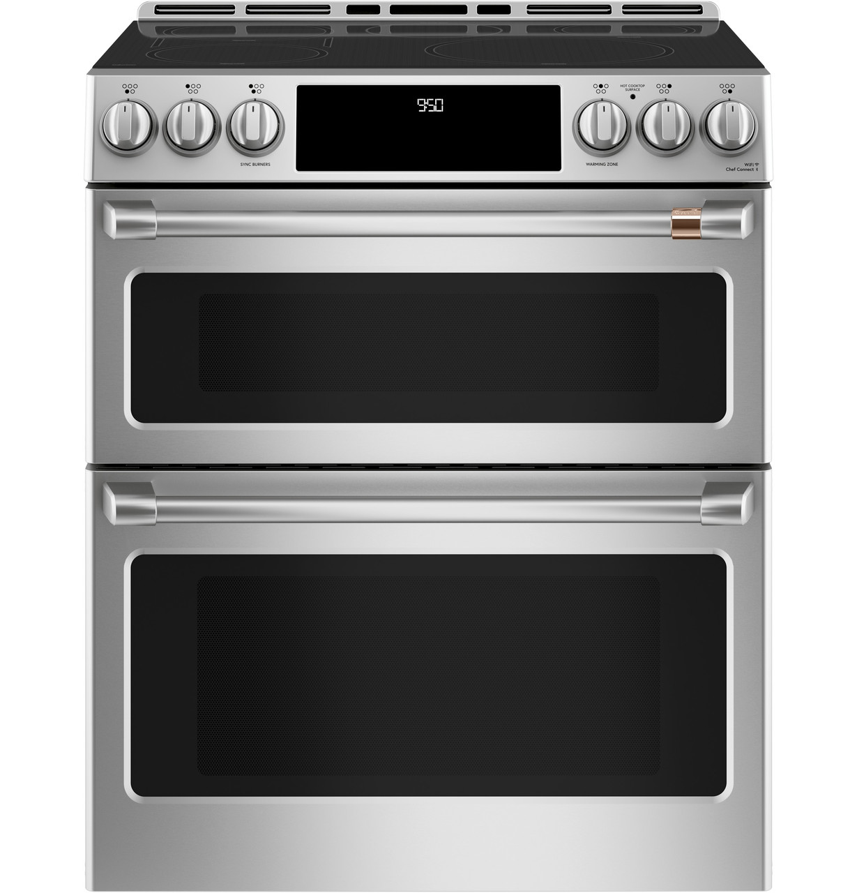 CAFÉ™ 30" Smart Slide-In, Front-Control, Induction and Convection Double-Oven Range - CHS950P2MS1
