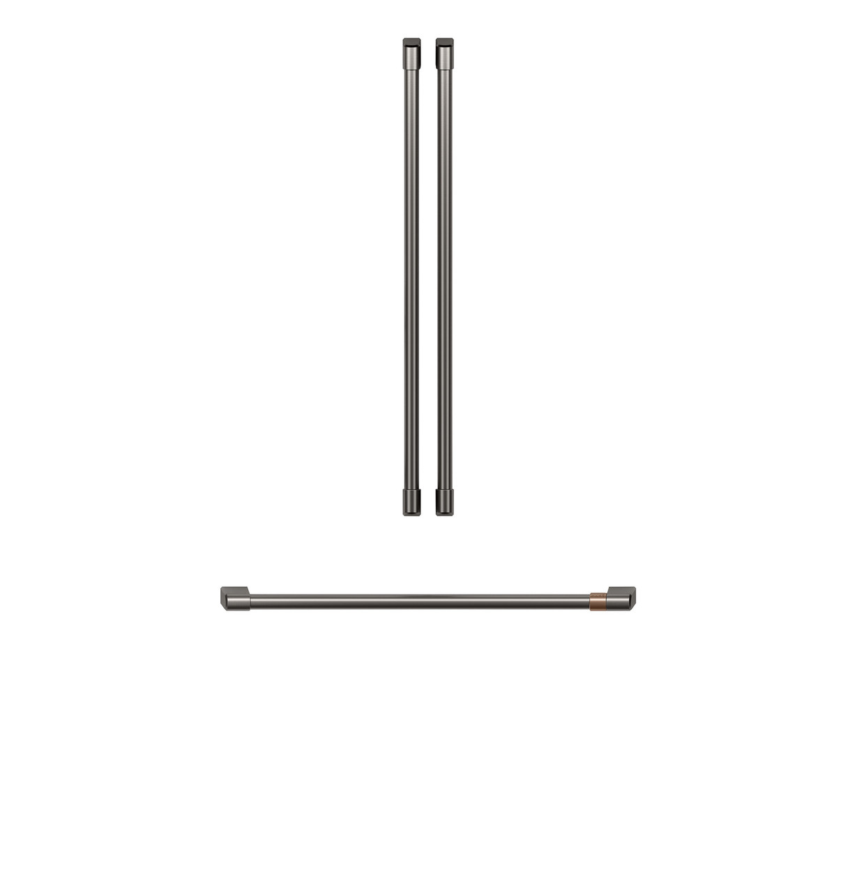 CAFÉ™ Refrigeration Handle Kit - Brushed Black - CXLB3H3PMBT