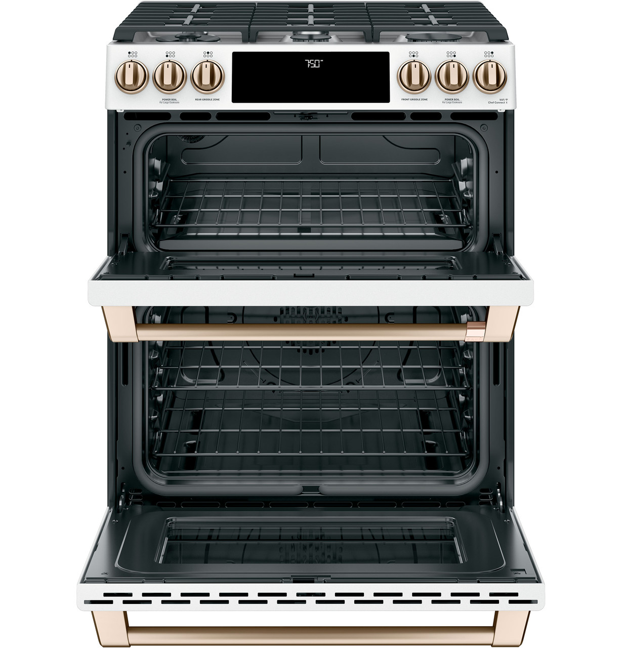 6.9 cu. ft. Smart wi-fi Enabled Gas Double Oven Slide-In Range with ProBake  Convection® and EasyClean®