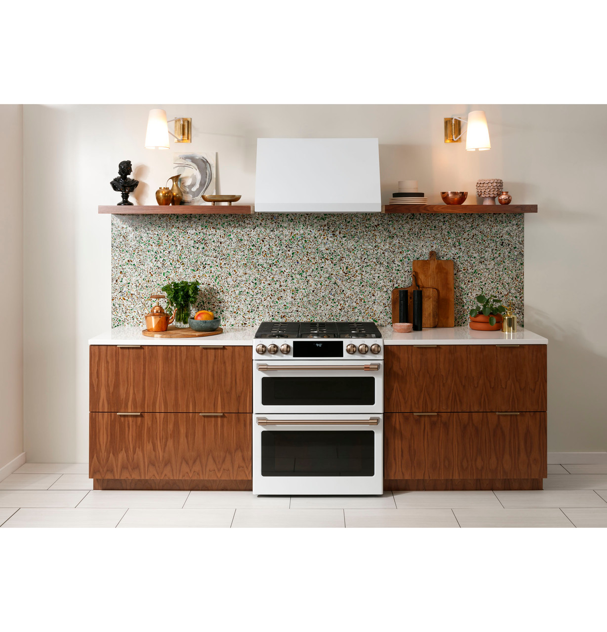 Café™ 30 Smart Slide-In, Front-Control, Gas Double-Oven Range with  Convection - CGS750P4MW2 - Cafe Appliances