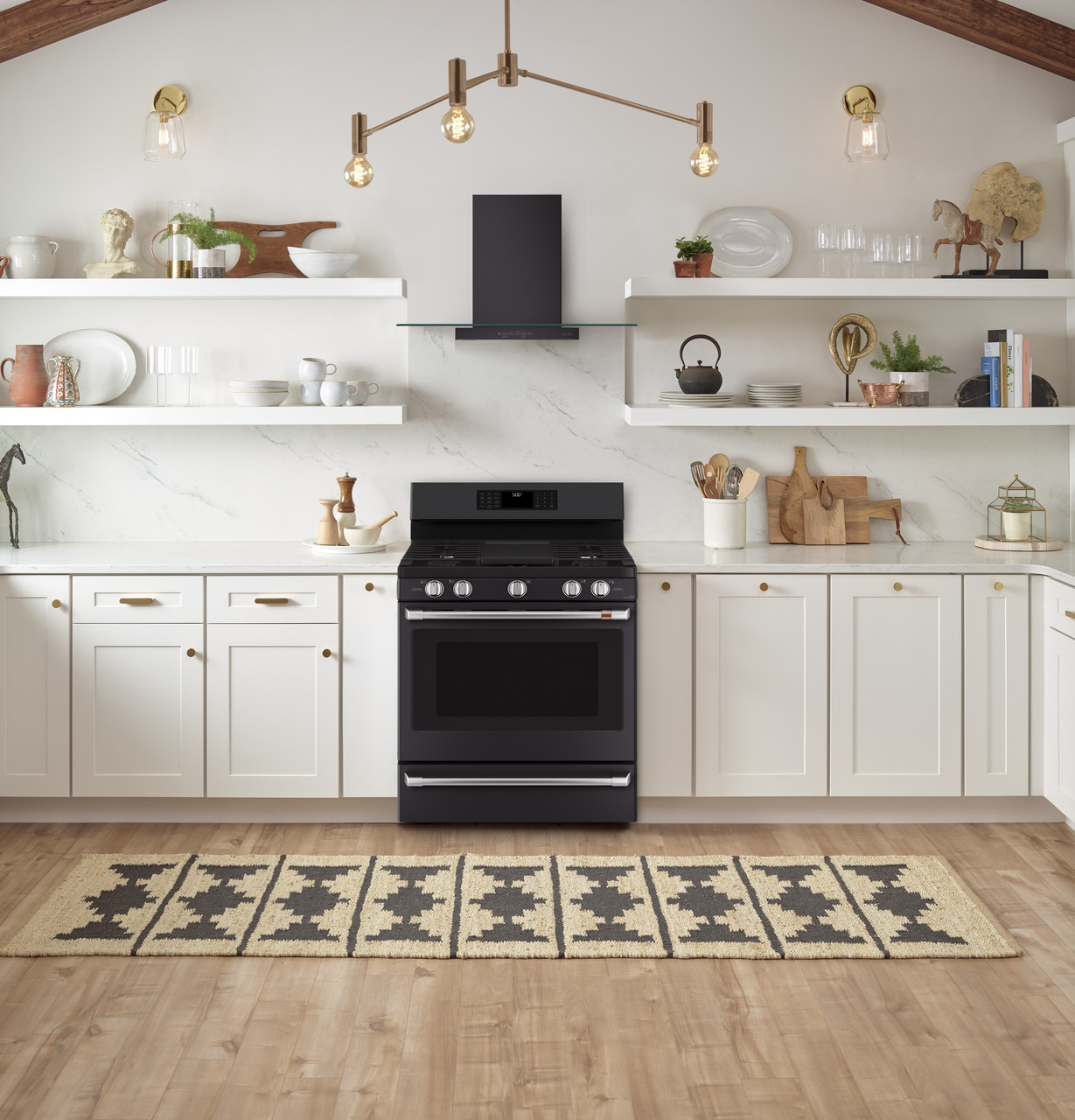 white canopy cooker hood