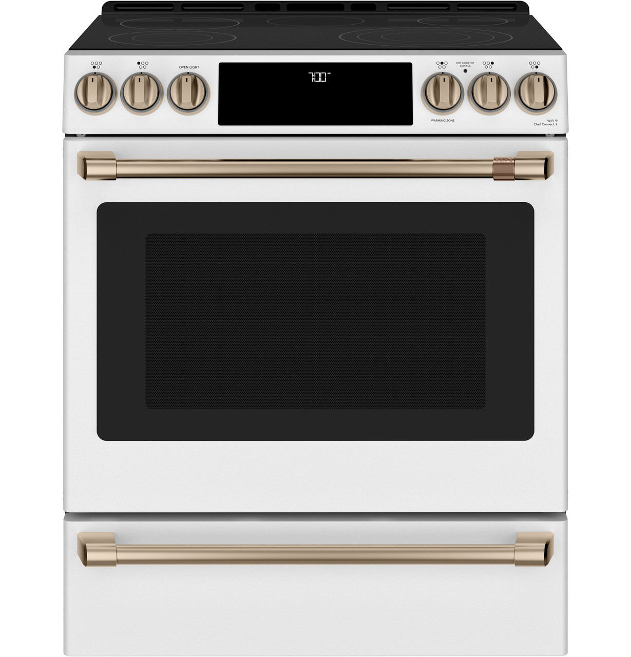 Café 30 In. Ceramic Glass Range GE Café CCES700P4MW2 CorbeilElectro
