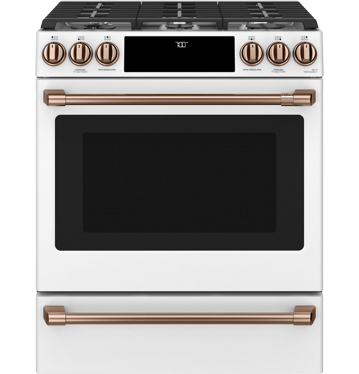 Café™ 30 Smart Slide-In, Front-Control, Gas Range with Convection