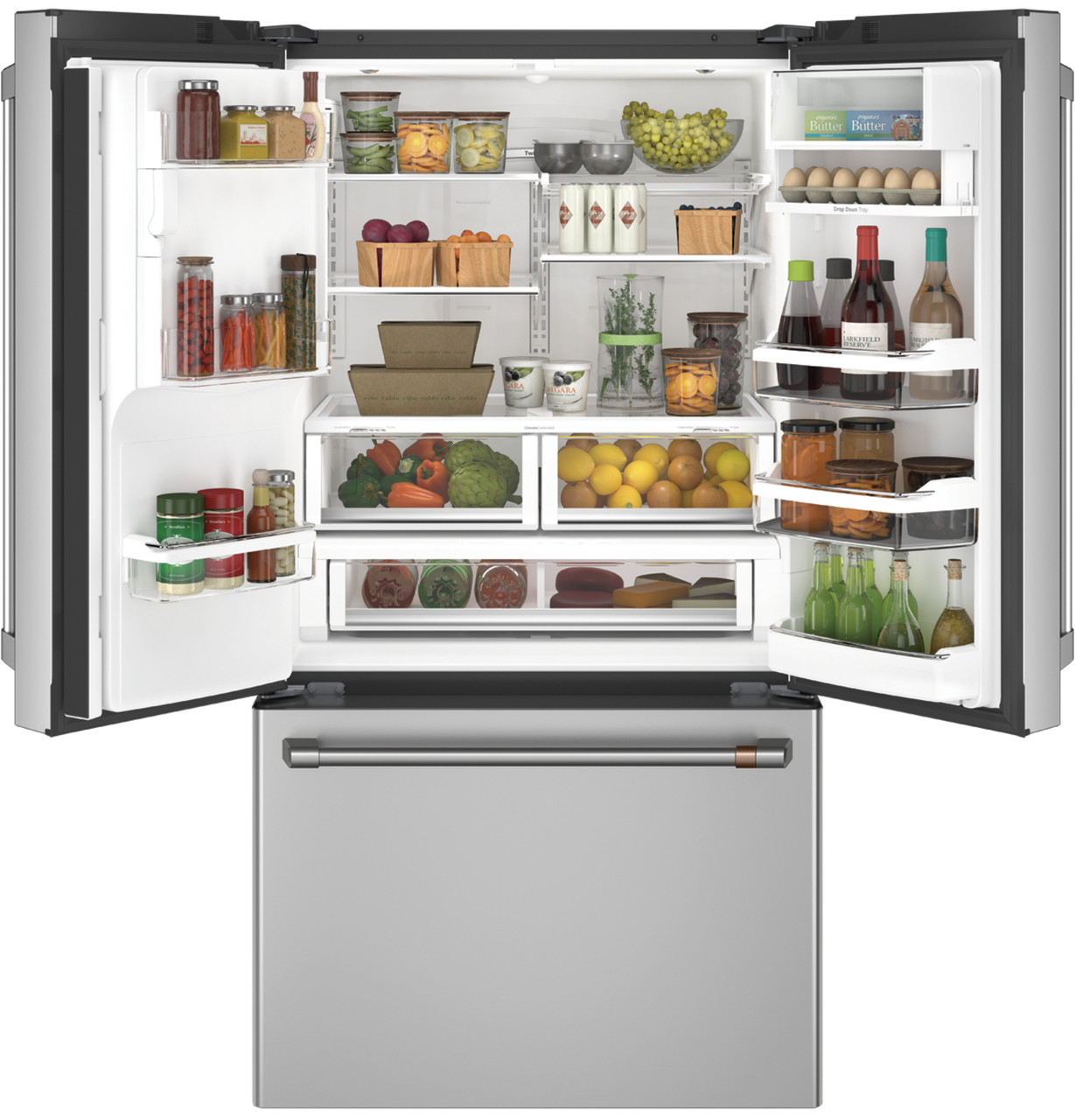 PFE28PYNFS by GE Appliances - GE Profile™ Series ENERGY STAR® 27.7 Cu. Ft.  Smart Fingerprint Resistant French-Door Refrigerator with Keurig® K-Cup®  Brewing System