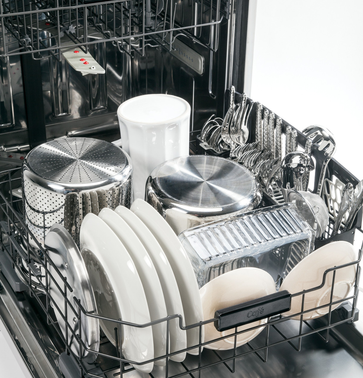 GE Café™ Series Stainless Interior Built-In Dishwasher with Hidden