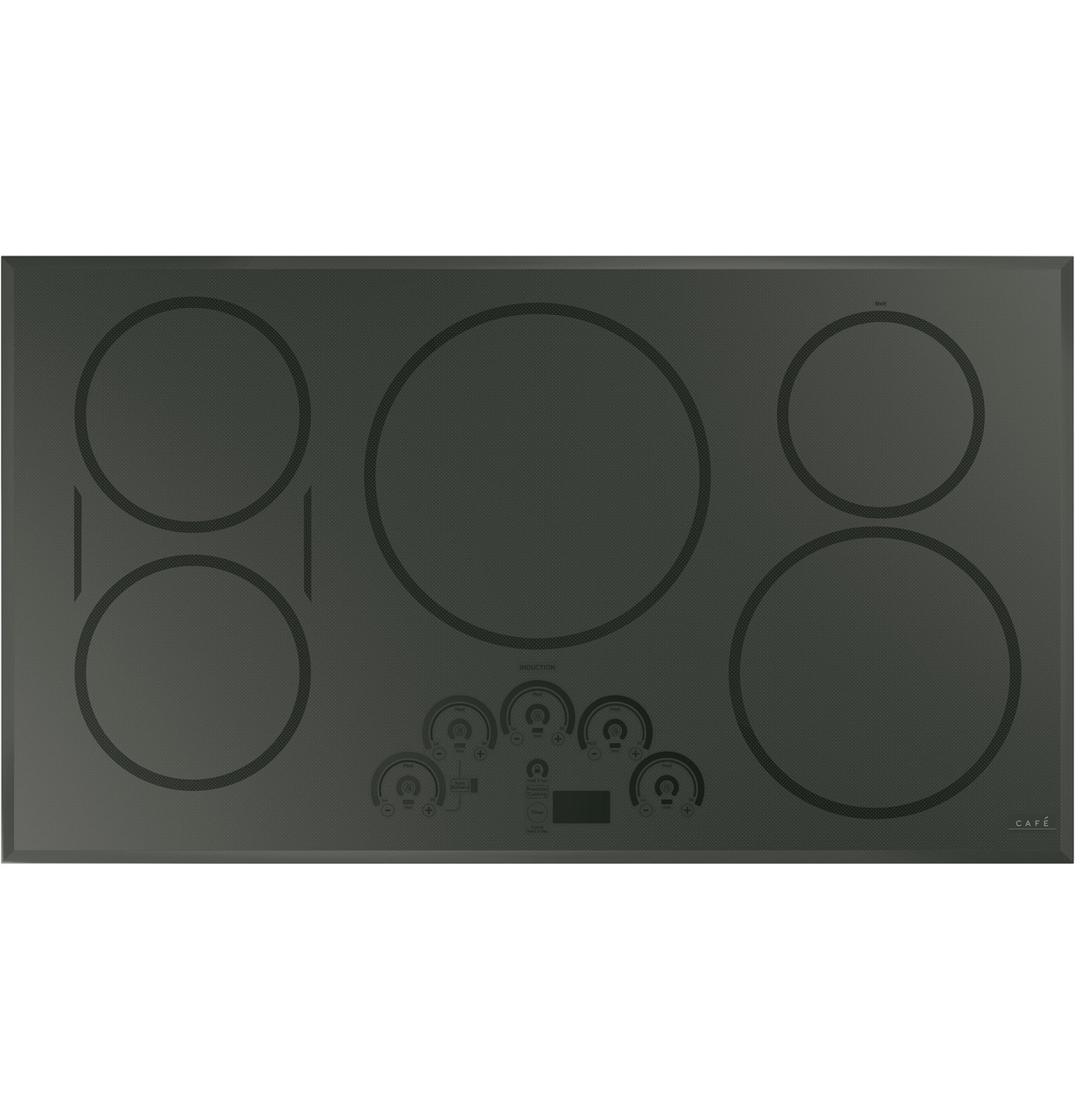 GE Profile 36-in 5 Burners Black Smart Induction Cooktop in the Induction  Cooktops department at