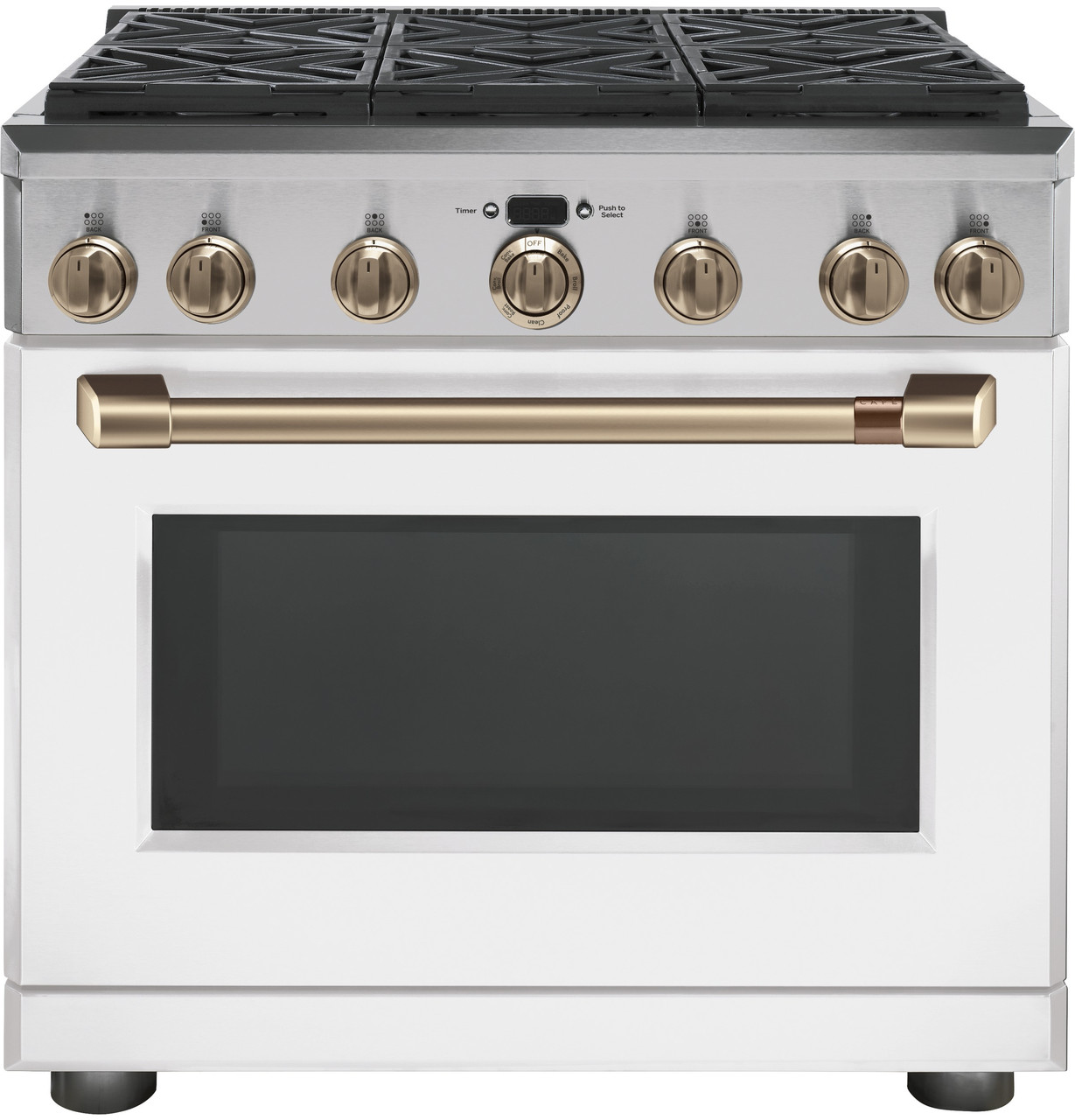 White appliances with rose shop gold handles