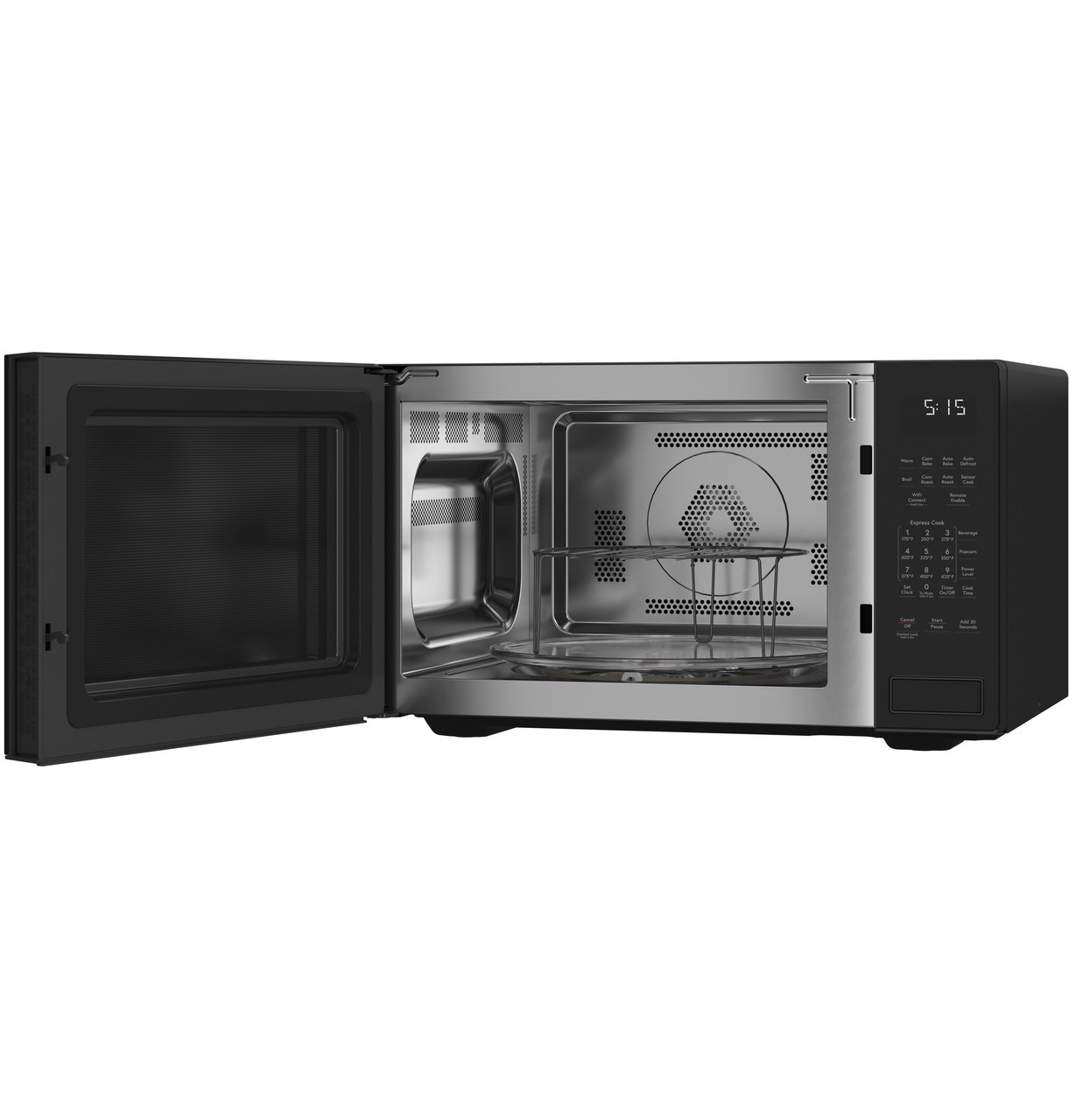 DISCONTINUED MODEL CLEARANCE! Café™ 1.5 Cu. Ft. Smart Countertop  Convection/Microwave Oven in Platinum Glass