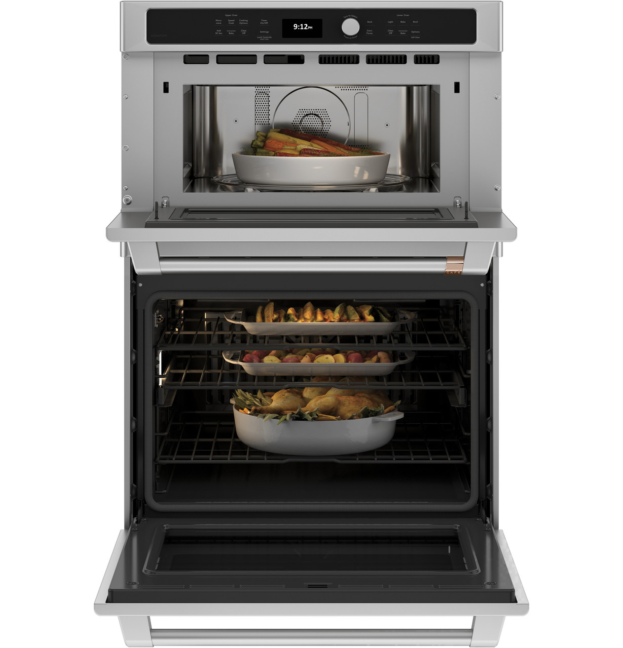 Café™ 30 in. Combination Oven with Convection and Advantium® Technology - CTC912P2NS1 - Cafe Appliances