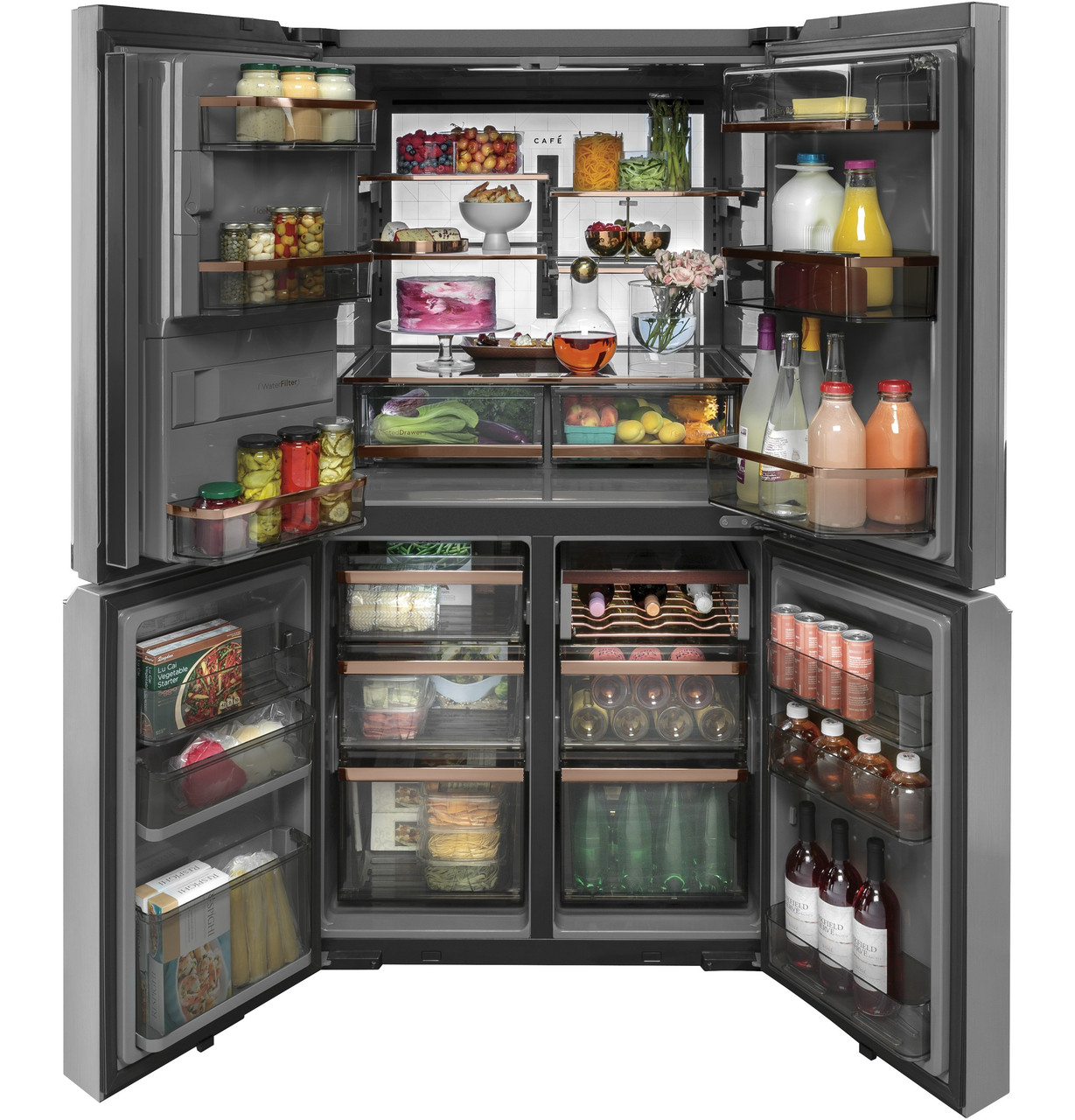 CAFÉ™ ENERGY STAR® 27.4 Cu. Ft. Smart Quad-Door Refrigerator in