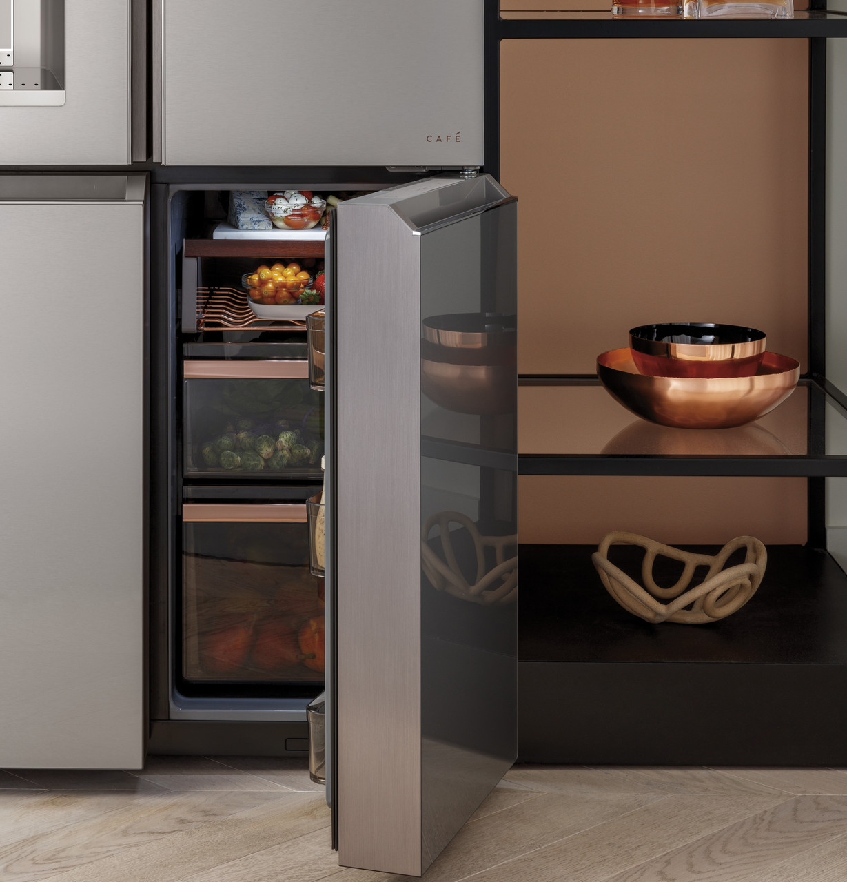 CAFÉ™ ENERGY STAR® 27.4 Cu. Ft. Smart Quad-Door Refrigerator in