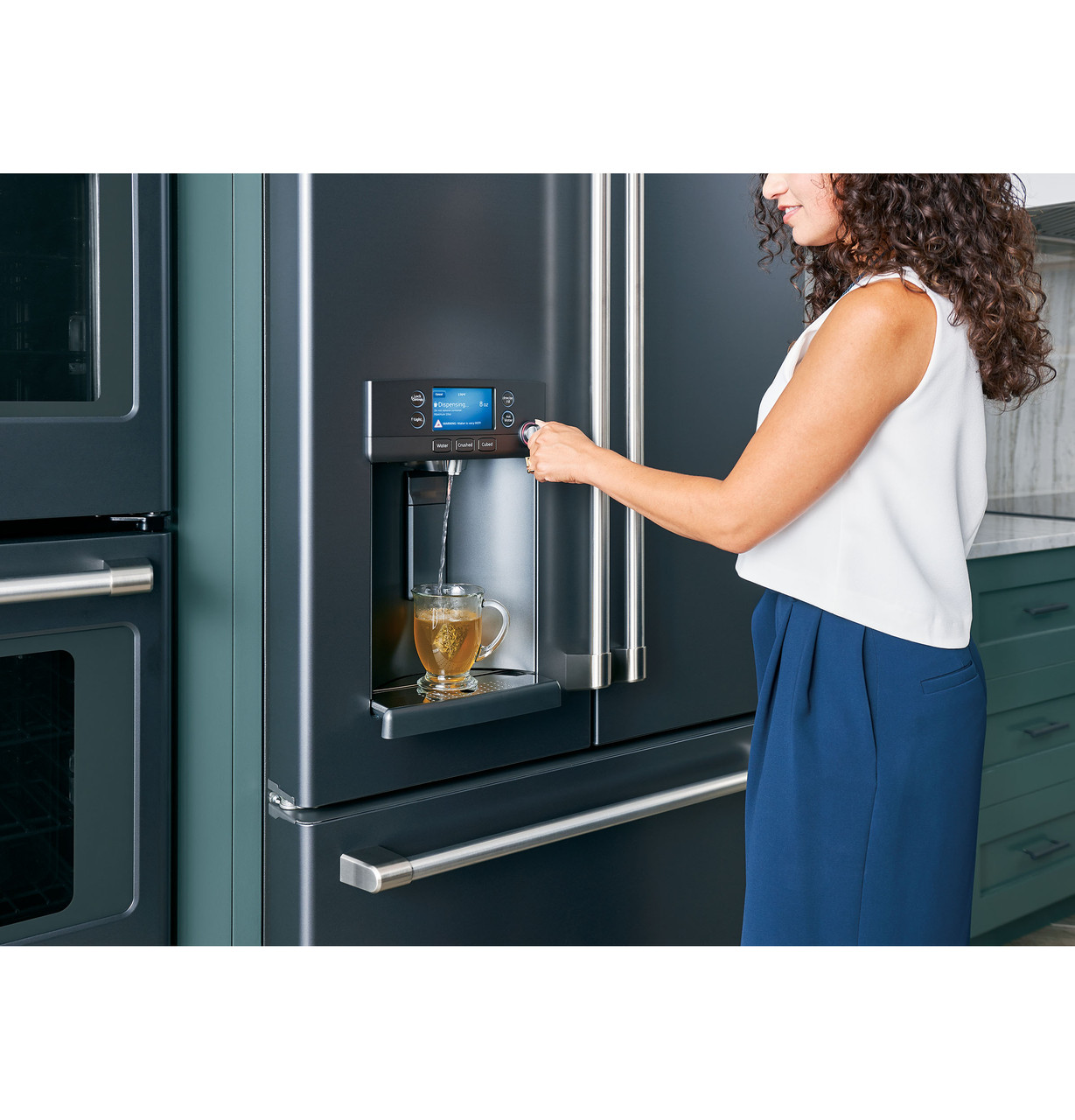 GE Café French door refrigerator with hot water dispenser