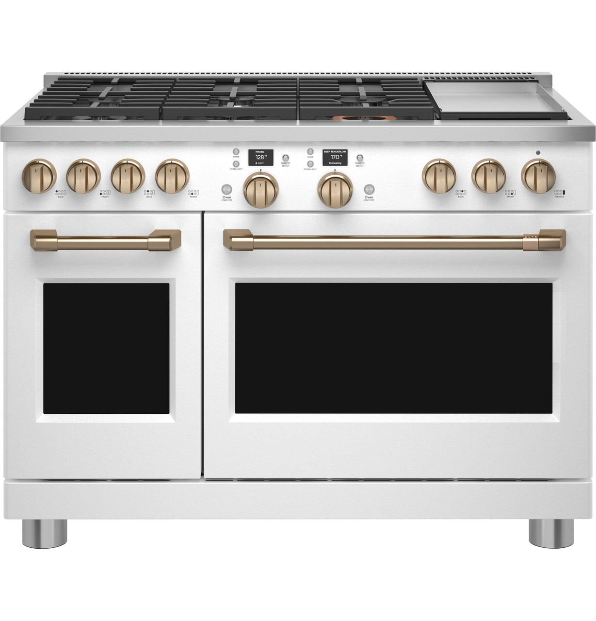 Viking 7 Series 48 Slide-In Gas Cooktop with 6 Sealed Burners & Griddle -  Stainless Steel