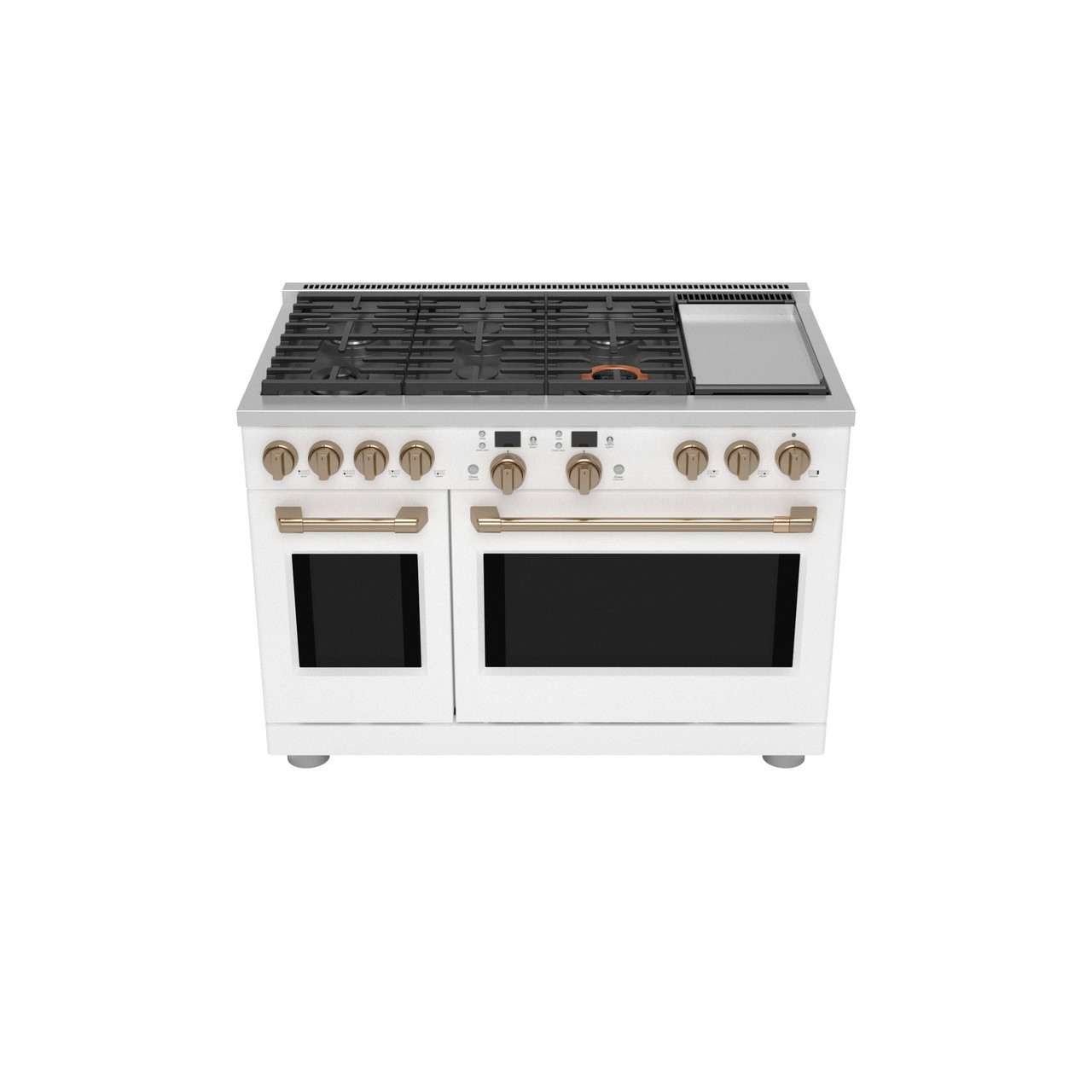 2 Burner Range, 24” Griddle Left Side, (1) Oven, Natural Gas