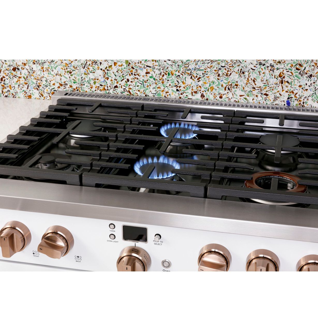 Café™ 36 Commercial-Style Gas Rangetop with 6 Burners (Natural Gas) -  CGU366P2TS1 - Cafe Appliances