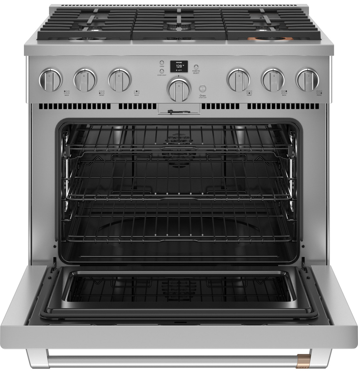 CAFÉ 36" Smart Dual-Fuel Commercial-Style Range with 6 Burners (Natural Gas) - Thumbnail 3