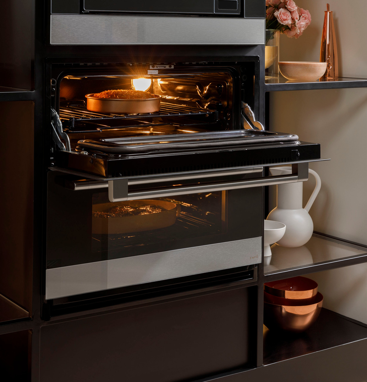 Bespoke 30 Microwave Combination Wall Oven with with Flex Duo™ in