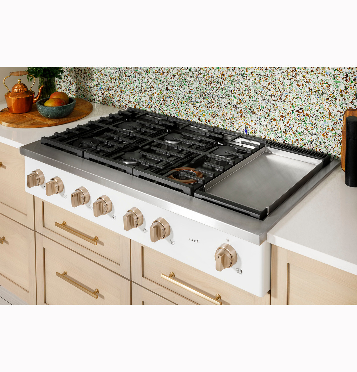 Kitchen Stove Best Gas Cooktop With Griddle Pro-Style Slide-in