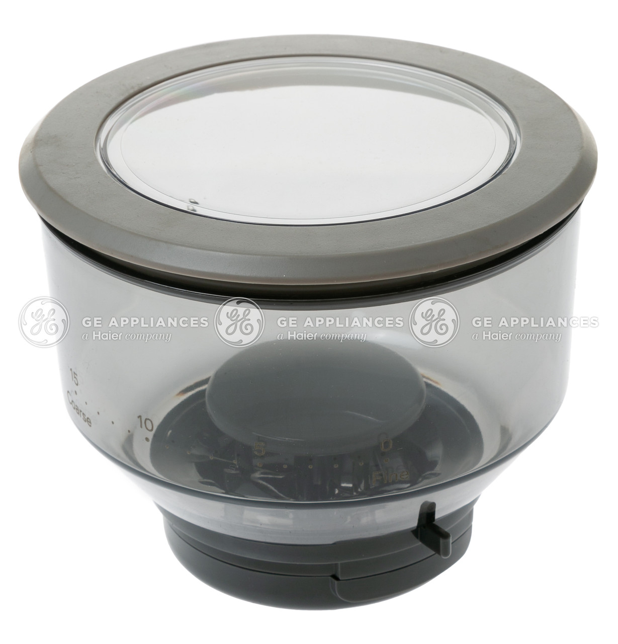GRINDER HOPPER ASSEMBLY - CAFÉ MATTE WHITE AND SILVER - WC01X20659