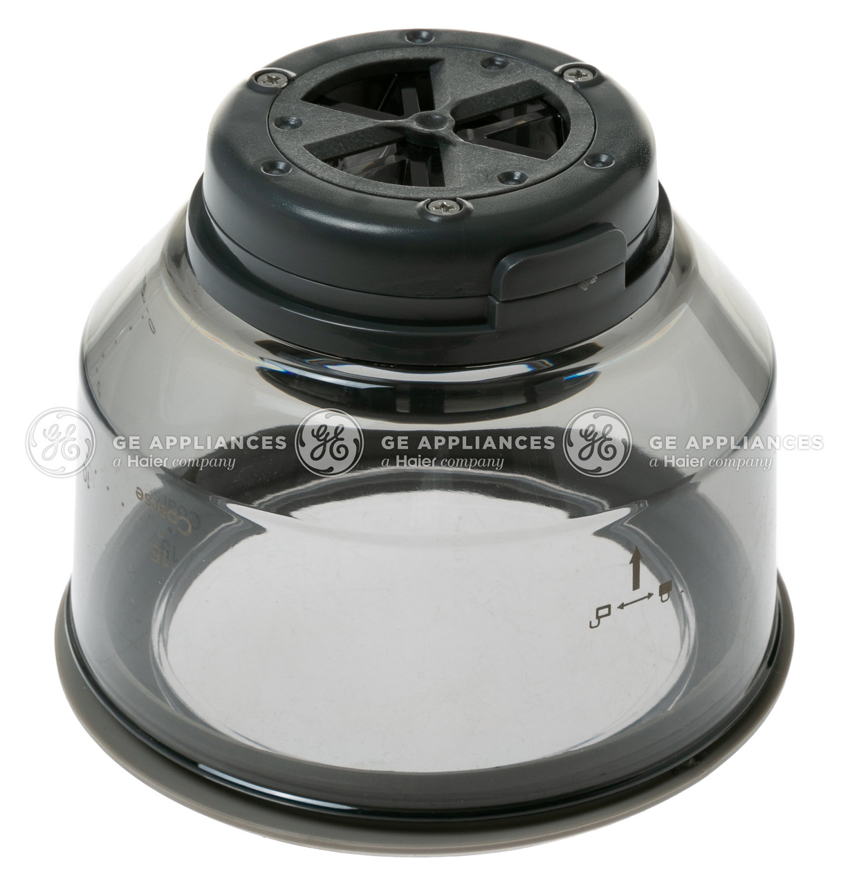 GRINDER HOPPER ASSEMBLY - CAFÉ MATTE WHITE AND SILVER - WC01X20659